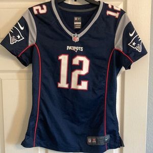 Patriots Brady number 12 womens small Jersey